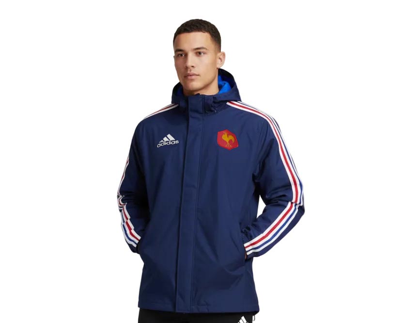 Frankreich Rugby Allwetterjacke Adidas 2012/13