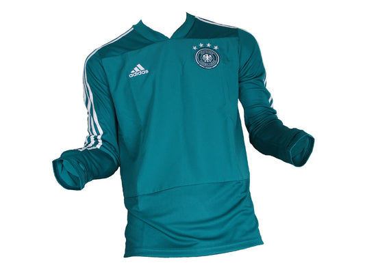 Deutschland DFB Trainingstop Sweatshirt 2017/18 Türkis Adidas