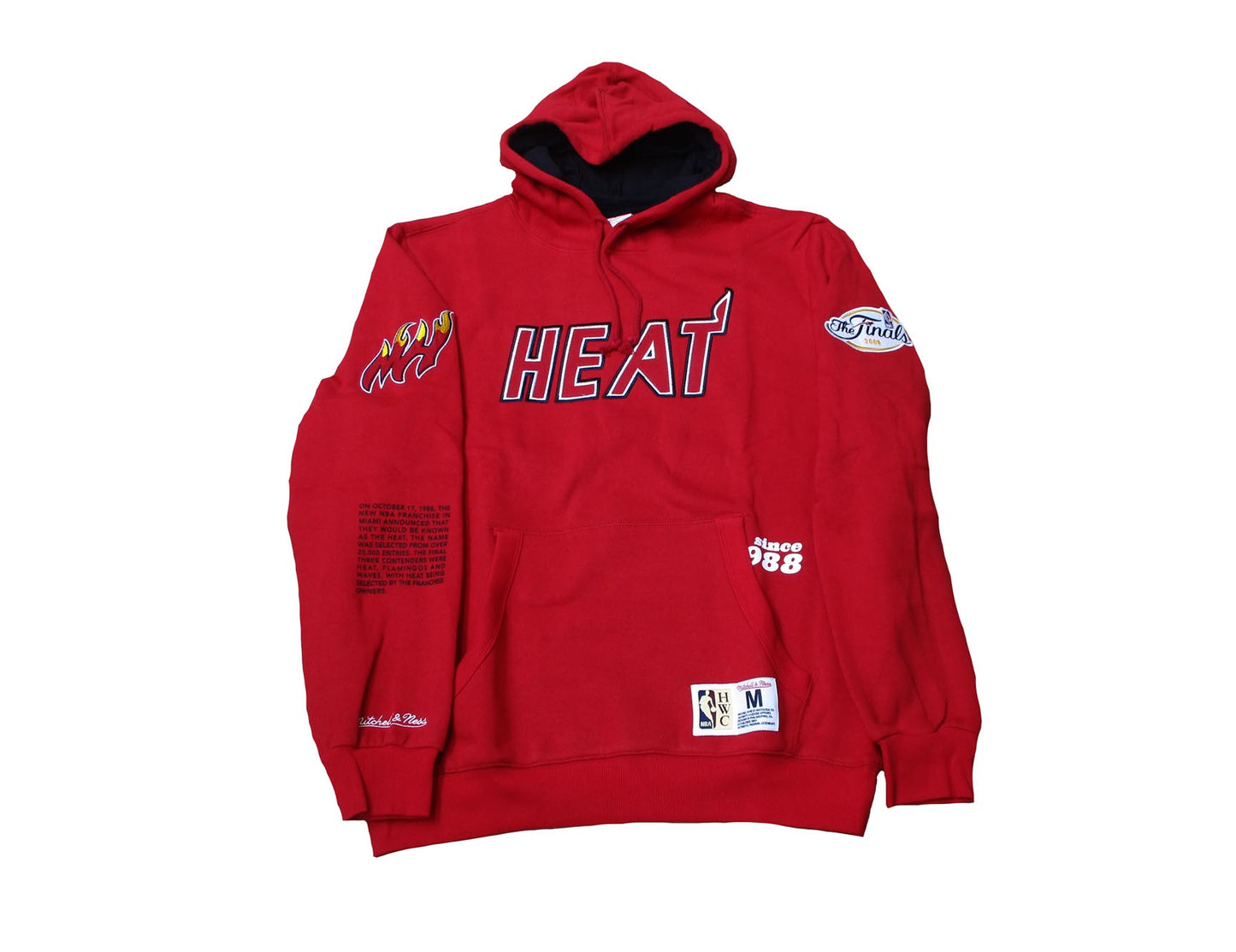 Miami Heat Fleece Hoodie Kapuzenpullover NBA Origins Mitchell & Ness
