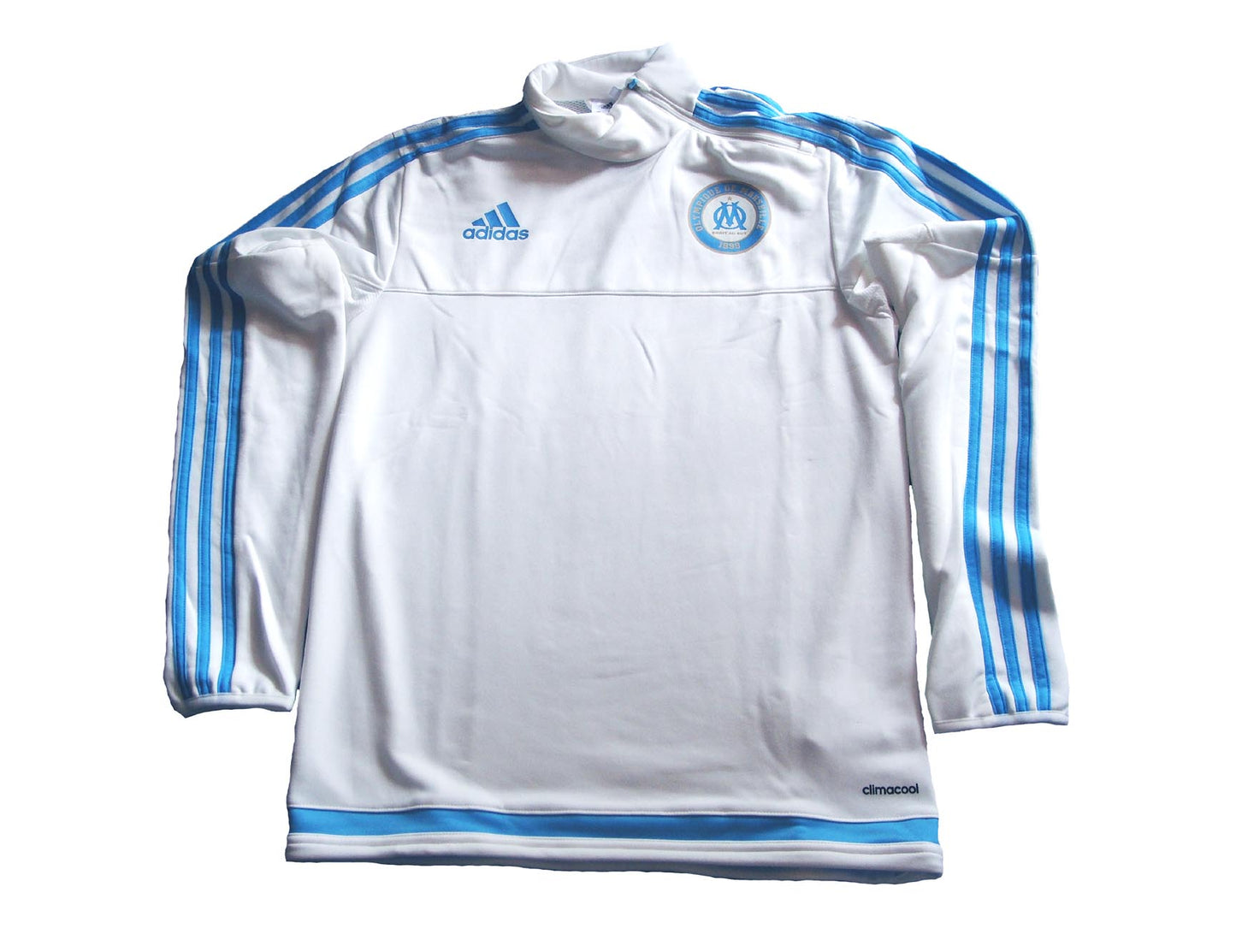 Olympique Marseille XS Herren Trainingstop Sweatshirt White 2015/16 Adidas