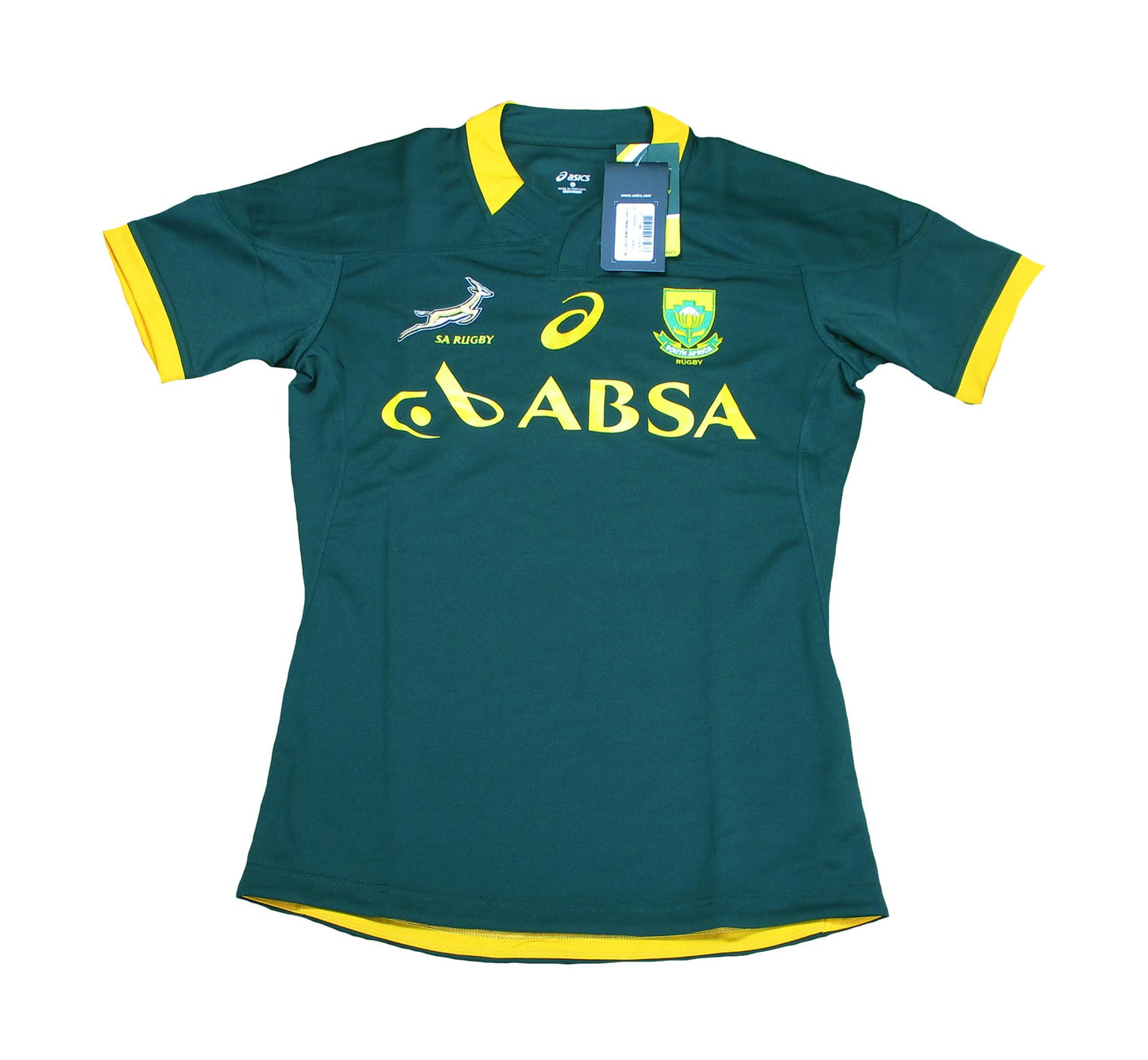 Südafrika Rugby Trikot Asics Springboks Players Match Jersey Tight 2014/15