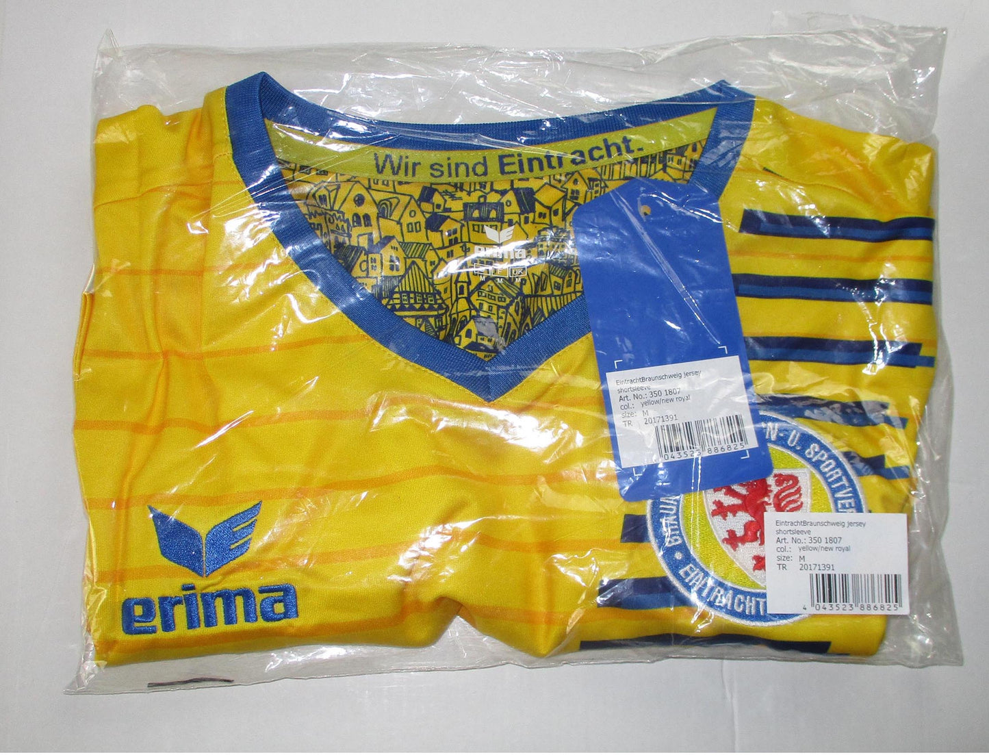 BTSV Eintracht Braunschweig Trikot 2018/19 Home Erima ohne Sponsor