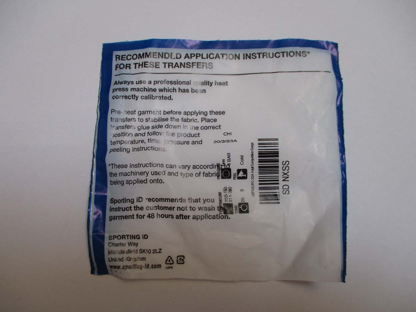 UEFA Europameisterschaft EURO 2024 Logo Flock Foundation Set – Offizieller Turnier-Patch