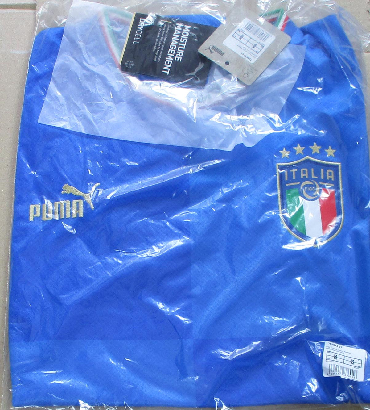 Italien Trikot Home 2022/23 Puma Herren – originales Heimtrikot der italienischen Fußballnationalmannschaft mit eingesticktem Wappen. Originalverpackung.