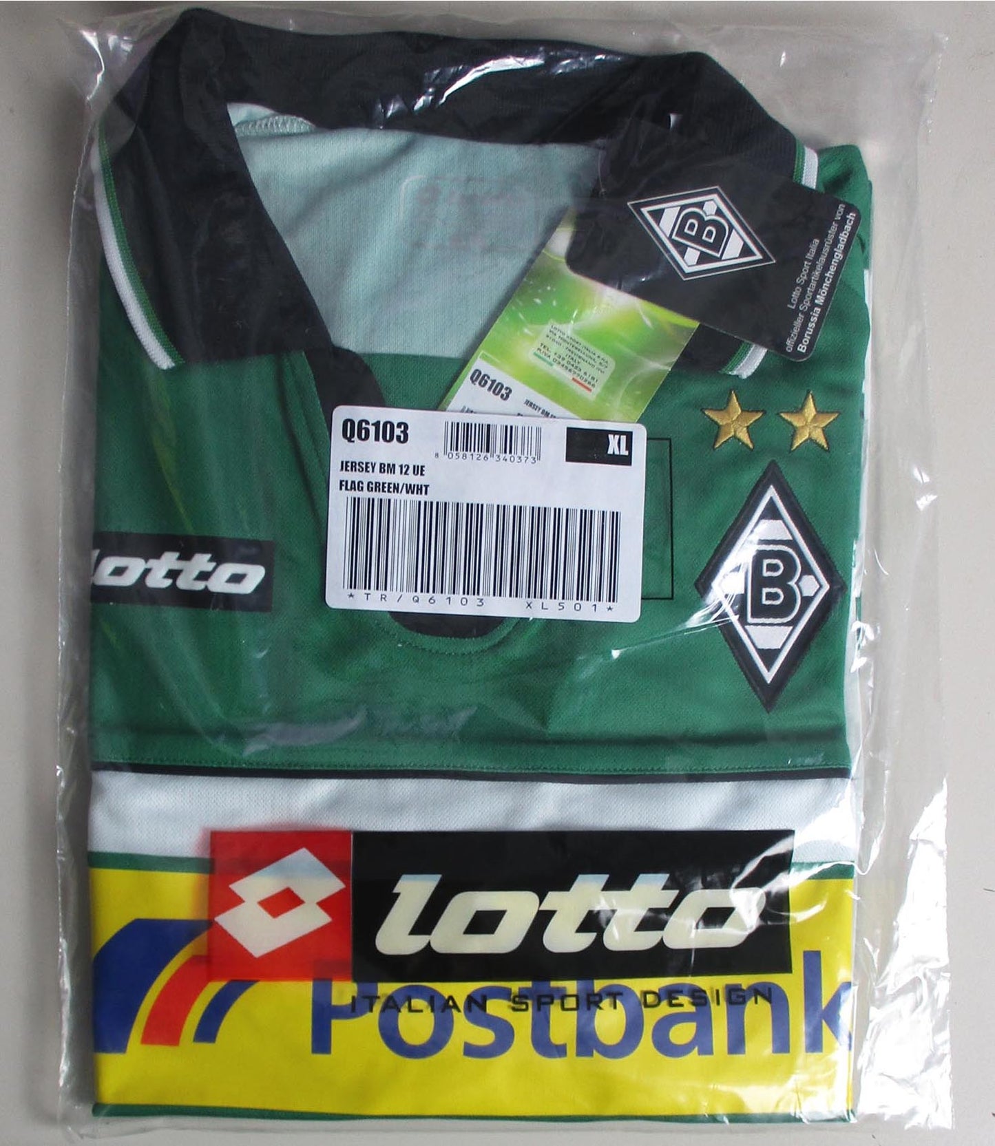 🟢⚪ Borussia Mönchengladbach Trikot 2012/13 Third – Lotto ⚪🟢