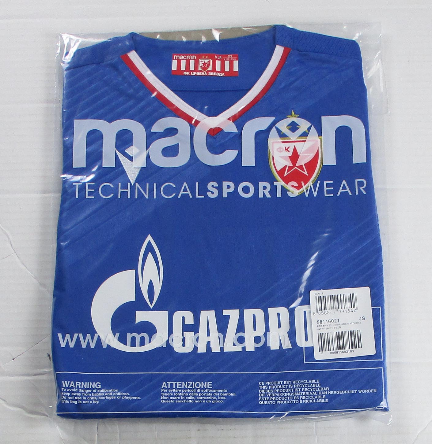 Roter Stern Belgrad Trikot 2019/20 Away Kindergröße Macron