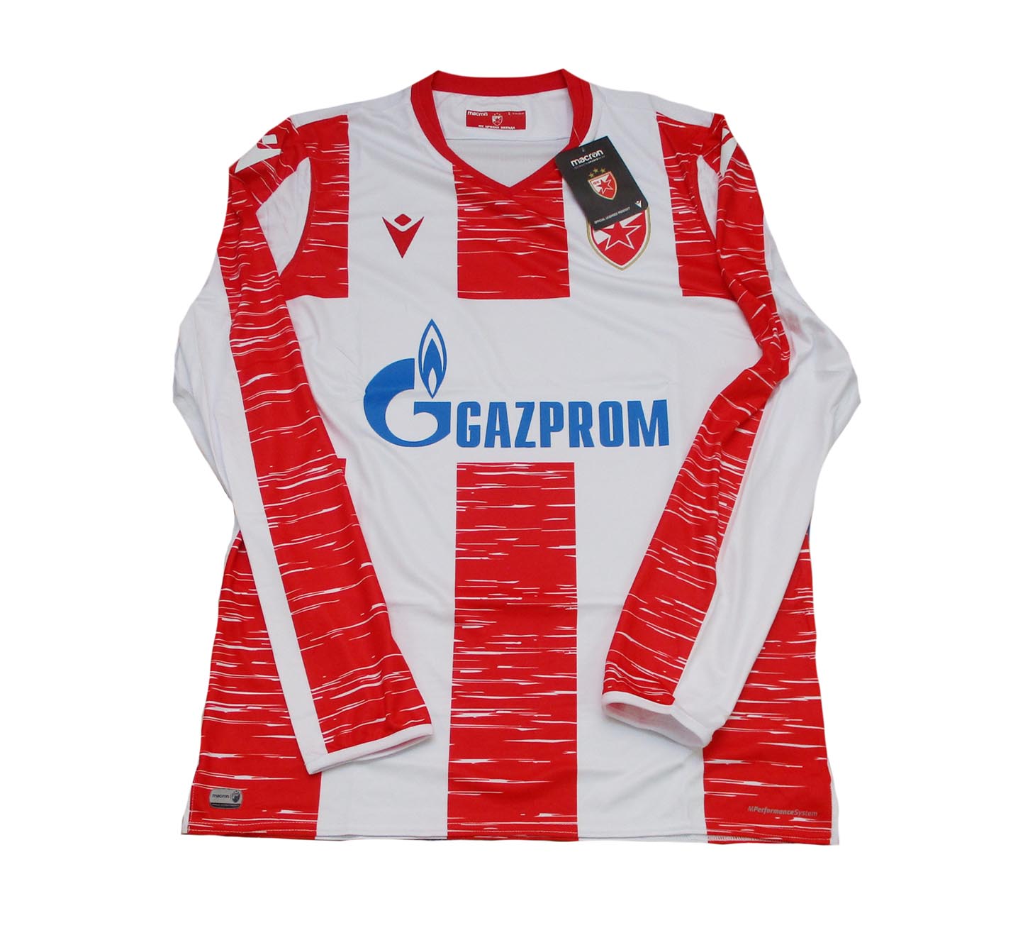 Roter Stern Belgrad Trikot Home 2020/21 Longsleeve Macron 2020/21