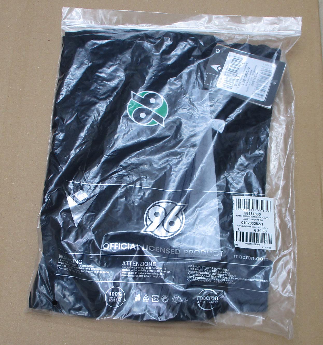 Hannover 96 Shorts Away 2022/23 Macron