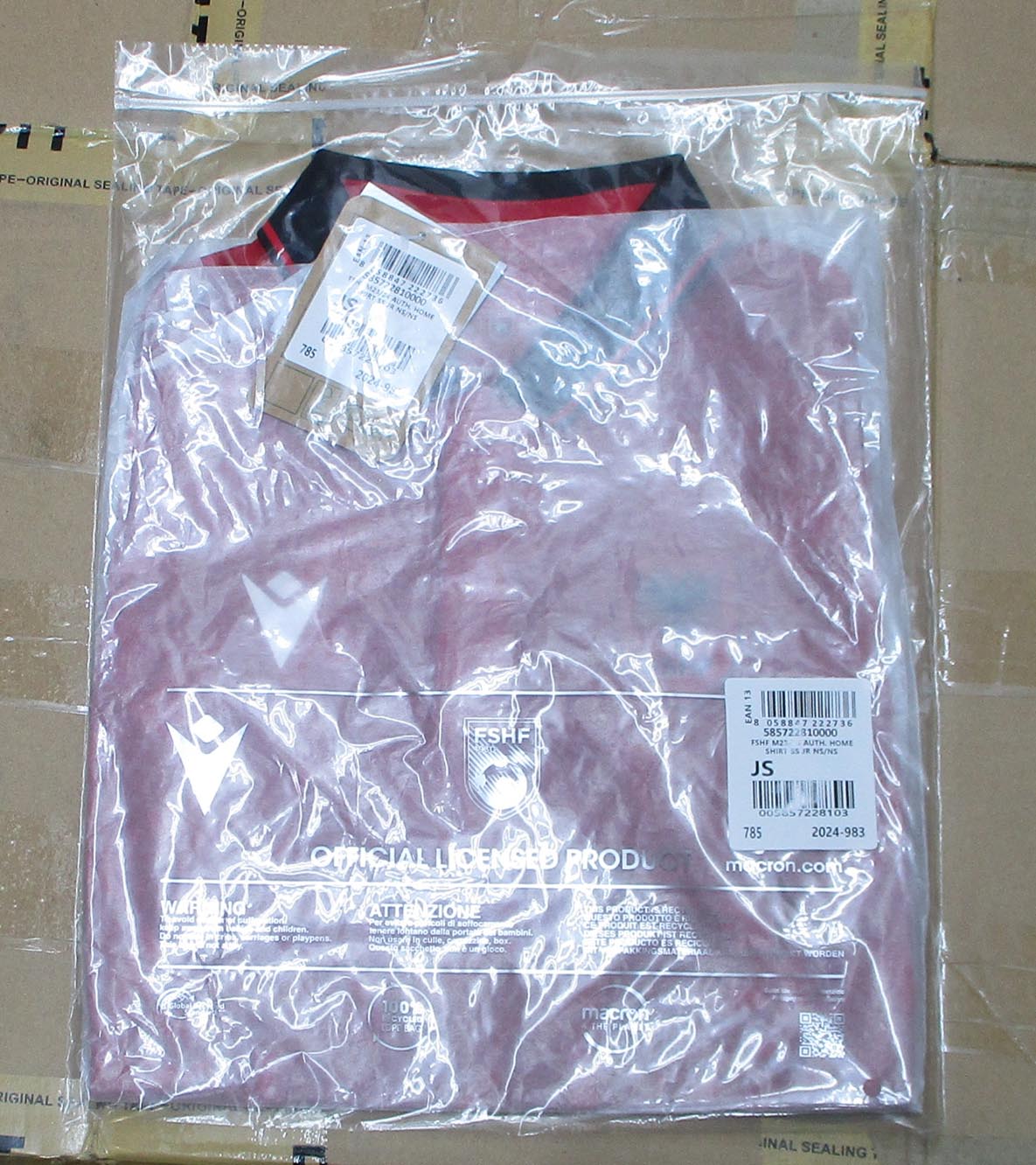 Albanien FSHF Trikot Nationalmannschaft Home 2023/24 Kindergröße Macron