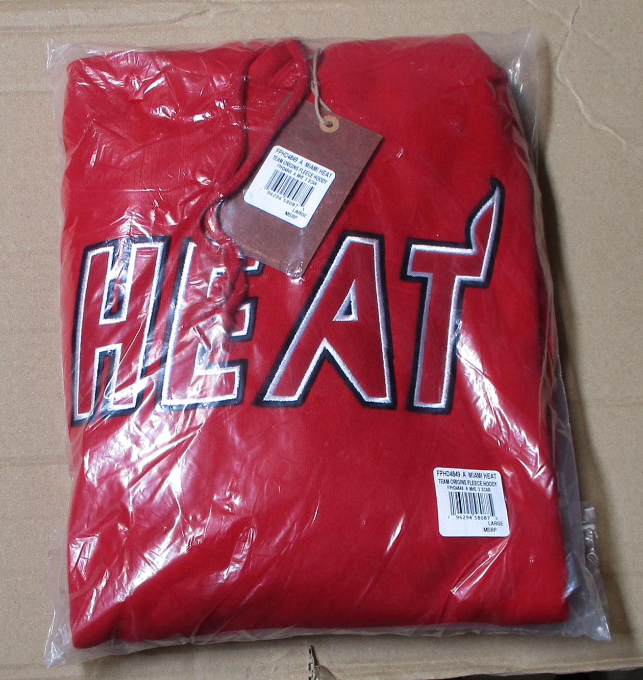 Miami Heat Fleece Hoodie Kapuzenpullover NBA Origins Mitchell & Ness