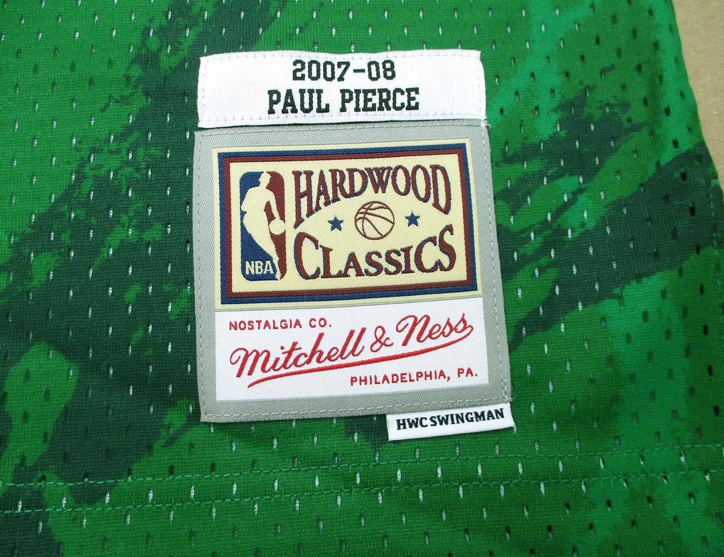 Boston Celtics Team Trikot Marble Swingman NBA Paul Pierce 2007 Mitchell & Ness