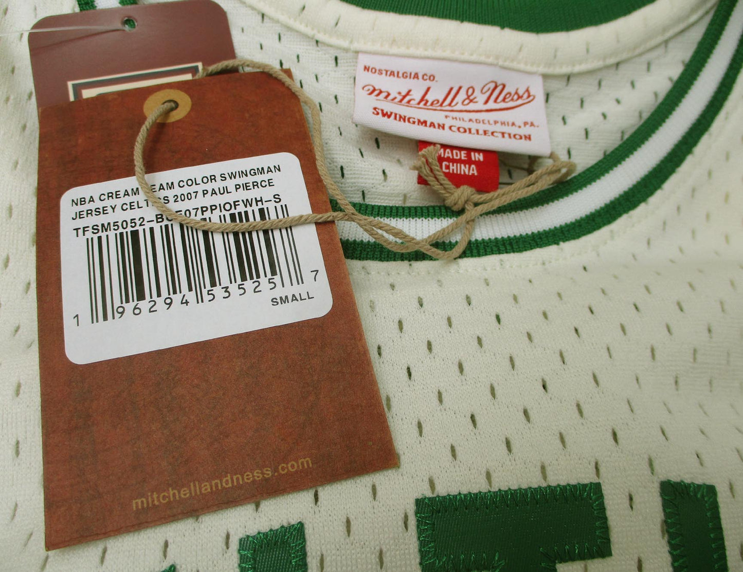 Boston Celtics Team Trikot Cream Swingman NBA Paul Pierce 2007 Mitchell & Ness