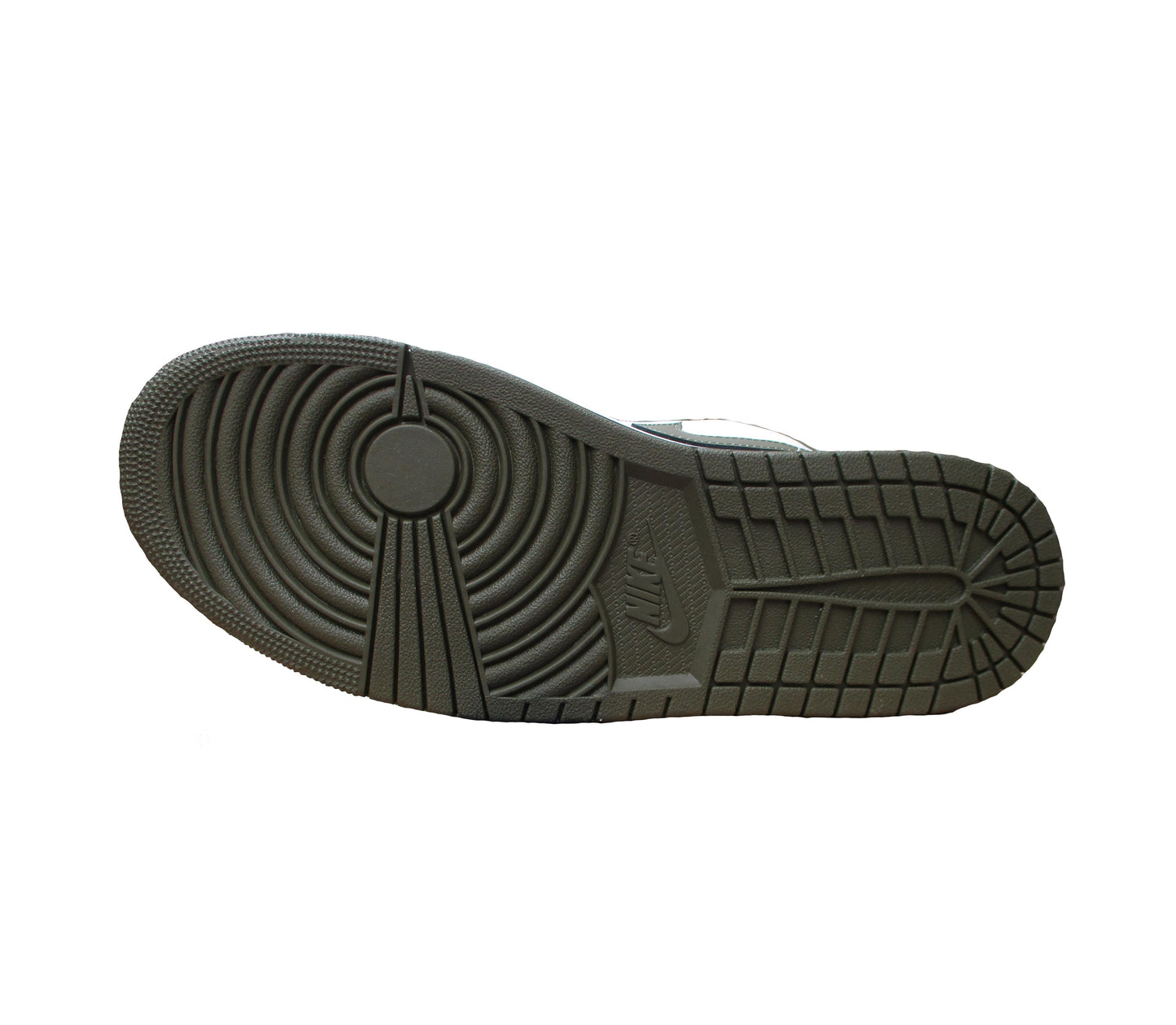 Air Jordan 1 Low Sneaker White/Black Medium Olive Größe 45
