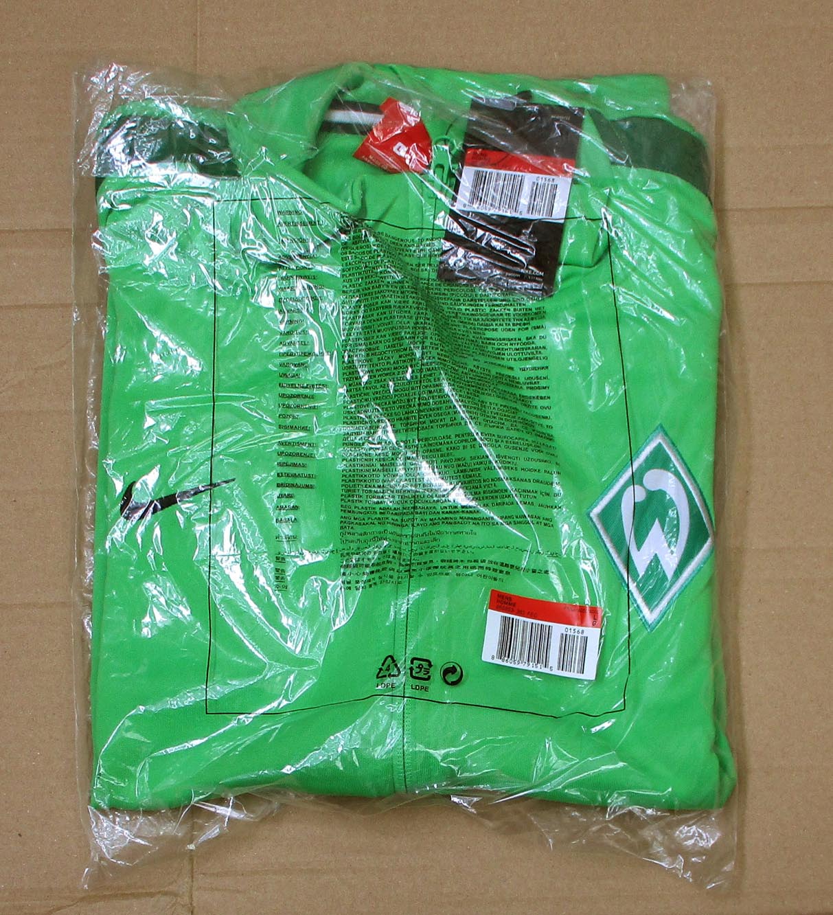 SV Werder Bremen Trainingsjacke Nike 2016/17 Grün
