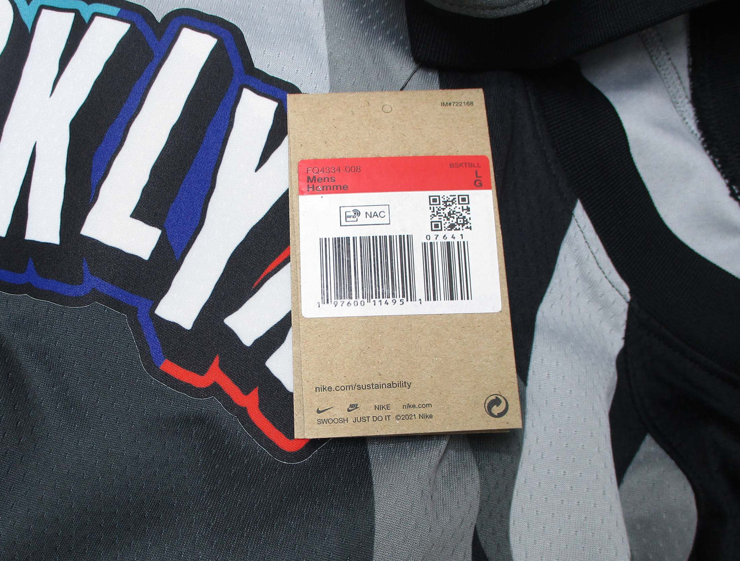 Brooklyn Nets Basketball Trikot Mikal Bridges Nike Swingman City Edition