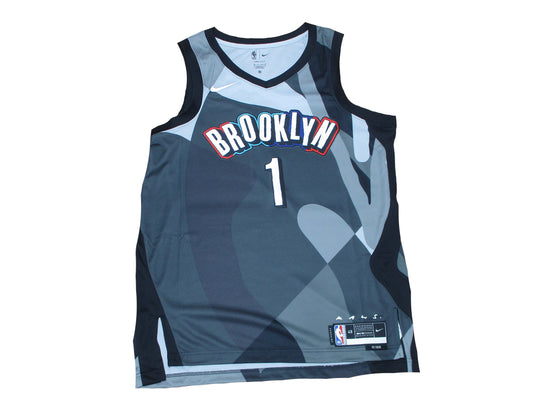 Brooklyn Nets Basketball Trikot Mikal Bridges Nike Swingman City Edition