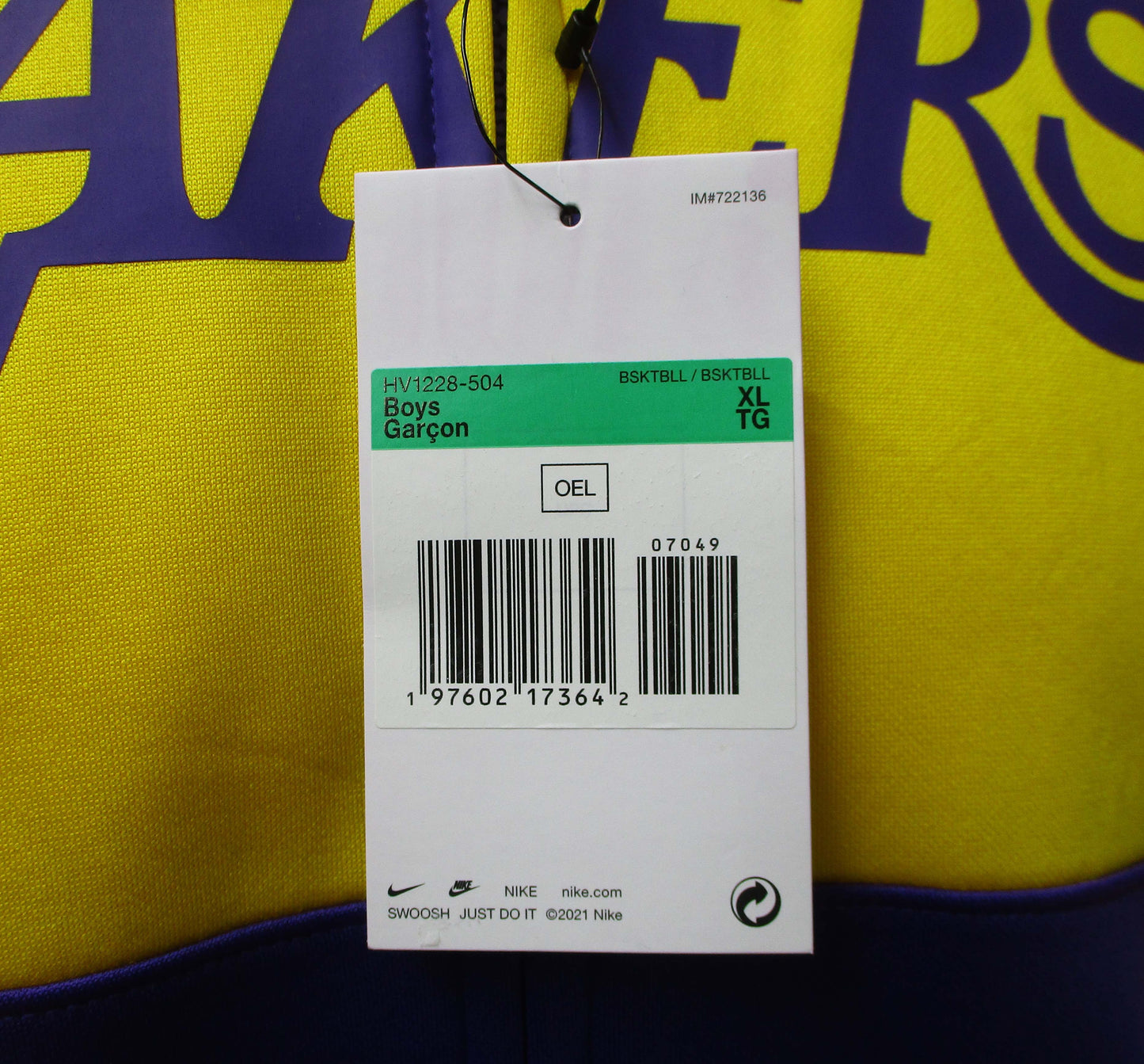 Los Angeles Lakers Kinder Showtime Hoodie Jacke Nike