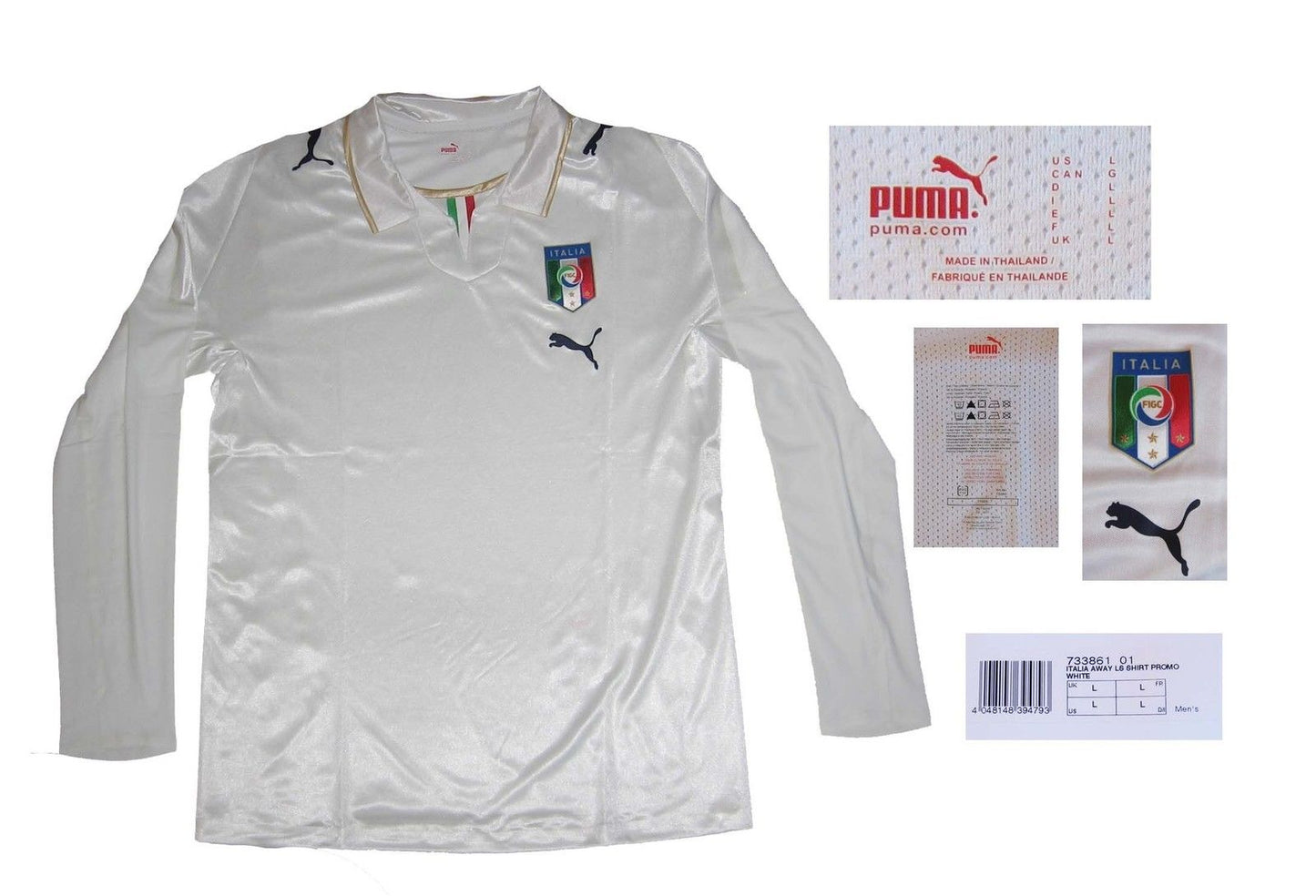 Italien Spieleredition Trikot Away 2009 Puma Player Issue Longsleeve