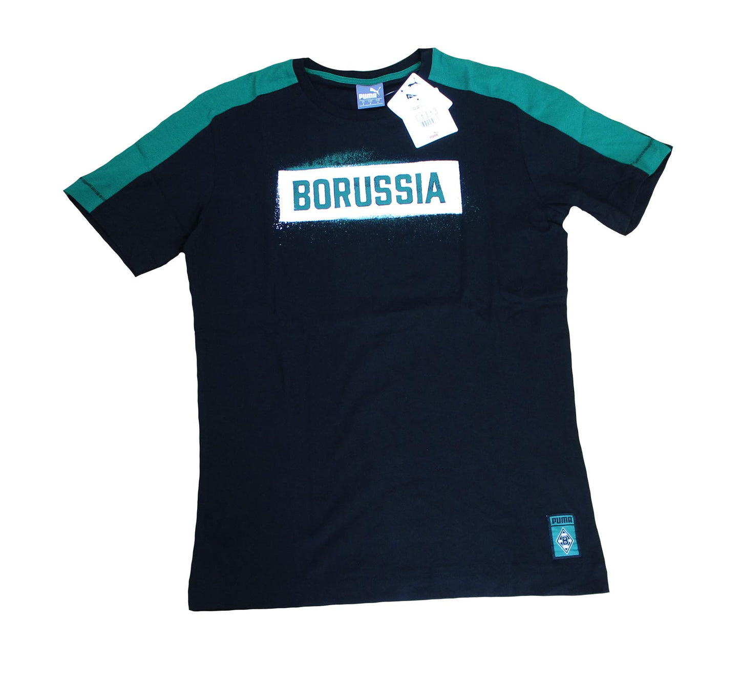 Borussia Mönchengladbach T-Shirt T7 Stencil Schwarz Puma