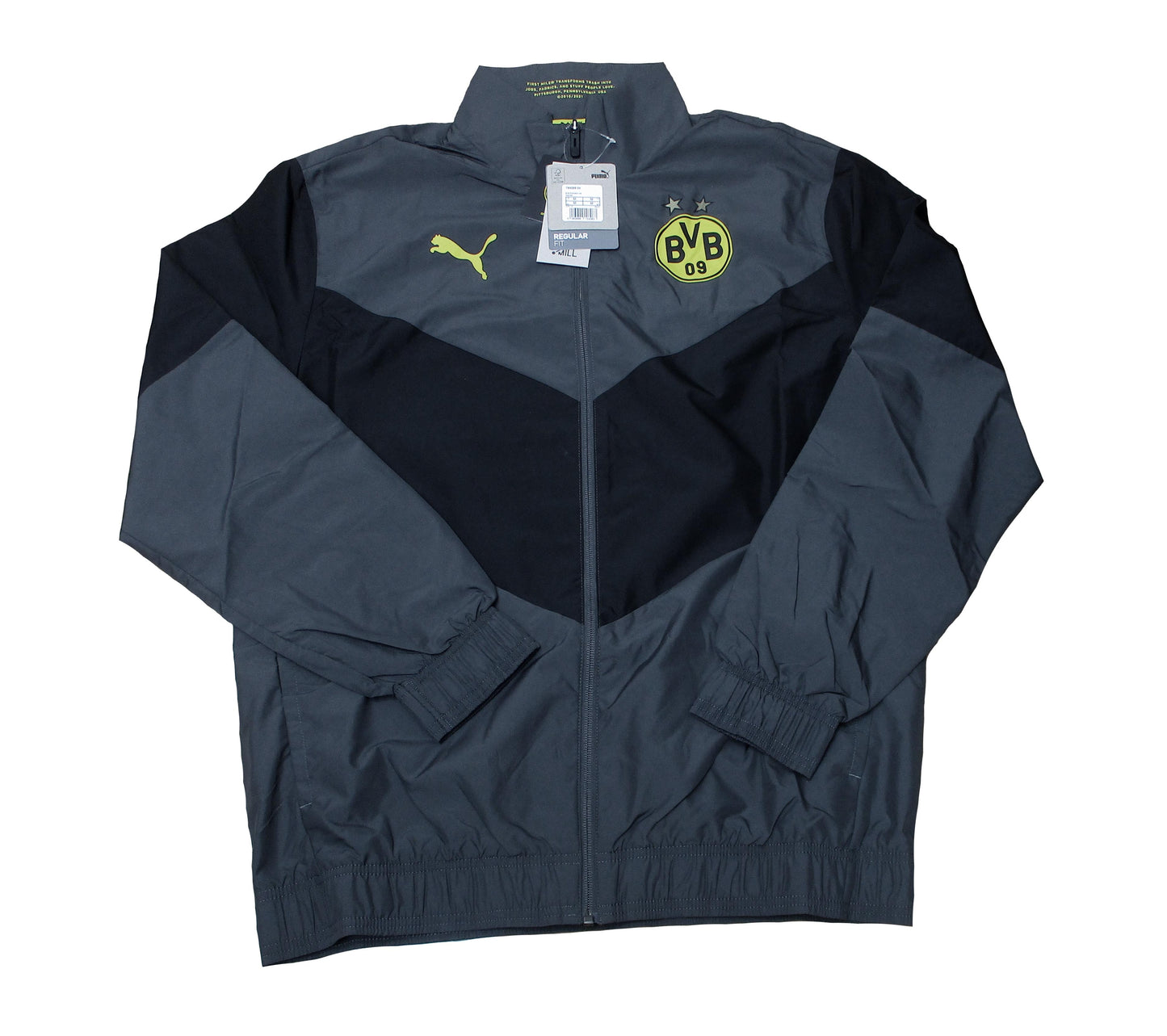 Borussia Dortmund Trainingsjacke Prematch Asphalt 2021/22 Puma