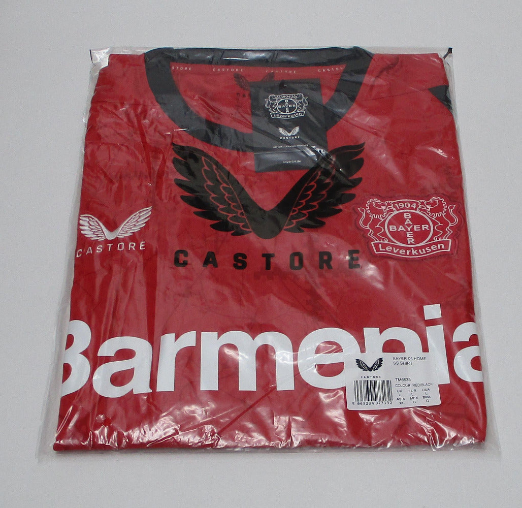TSV Bayer Leverkusen Trikot Home 2024/25 von Castore. Offizielles Fußballtrikot in Herrengröße. Originalverpackung.