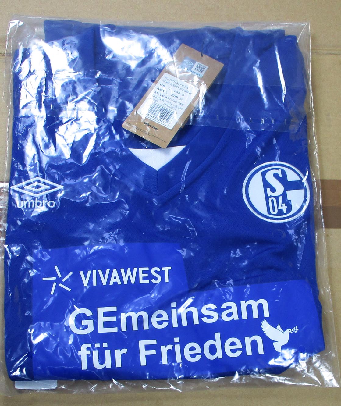 FC Schalke 04 Trikot Home 2021/22 Damengröße Umbro Gemeinsam für Frieden