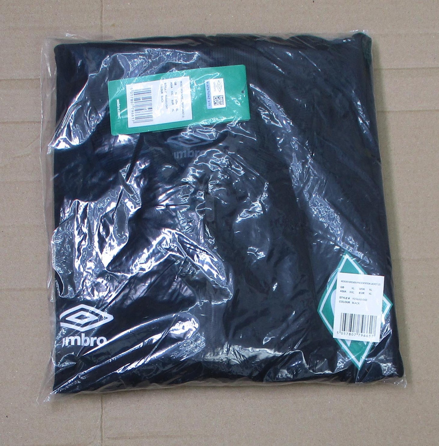 SV Werder Bremen Trainingsjacke Umbro 2020/21 Schwarz