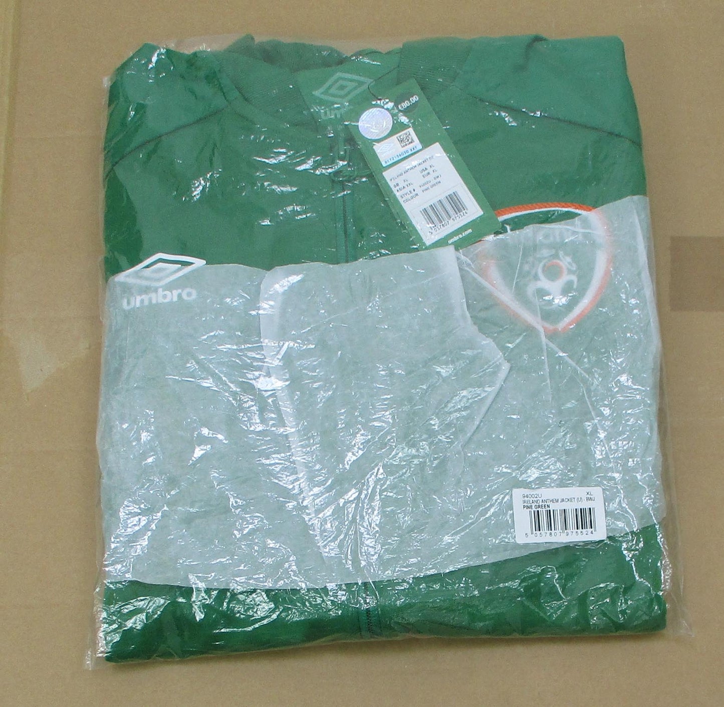 Irland XXL Herren Anthem Trainingsjacke Home Nationalmannschaft 2020/21 Umbro