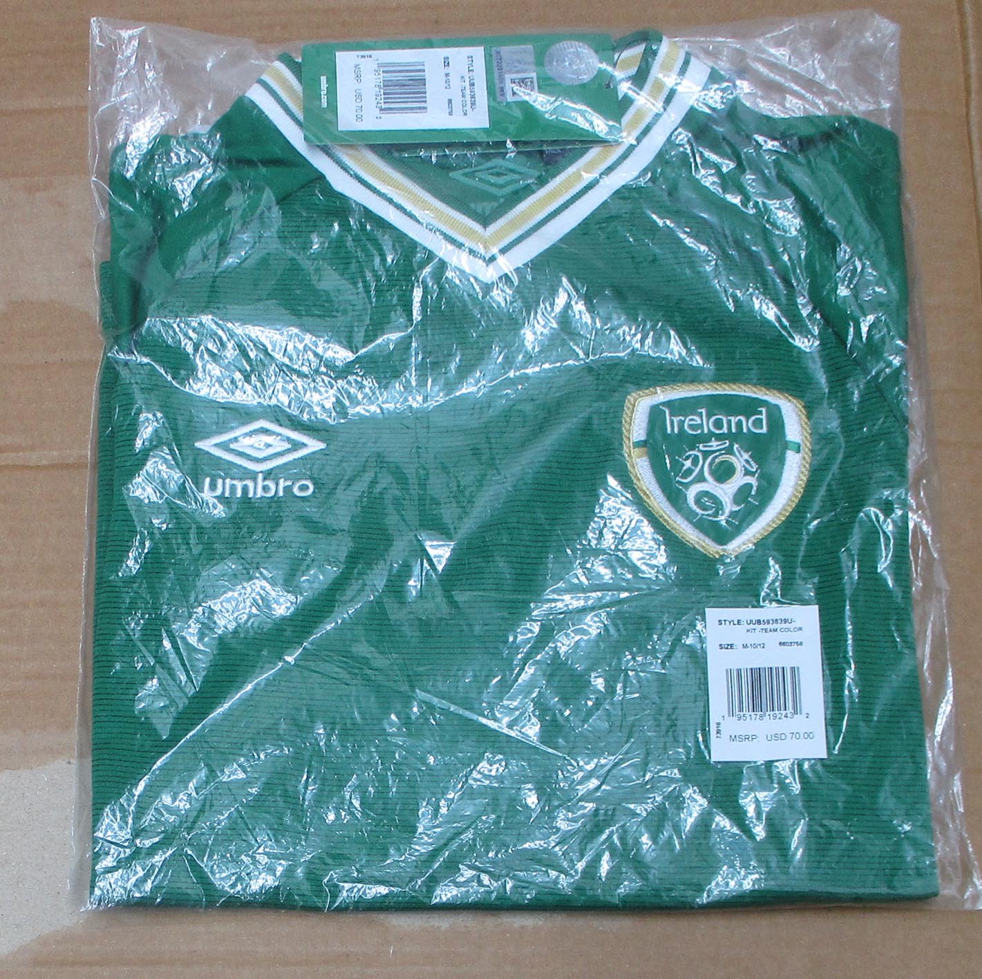 Irland Trikot Home Nationalmannschaft 2020/22 Umbro Kindergröße