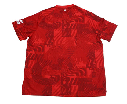 Original 1. FC Kaiserslautern Home Trikot 2024/25 von Castore in Rot, Herren XXL, neu mit Etiketten und eingesticktem Vereinswappen. Rückseite.