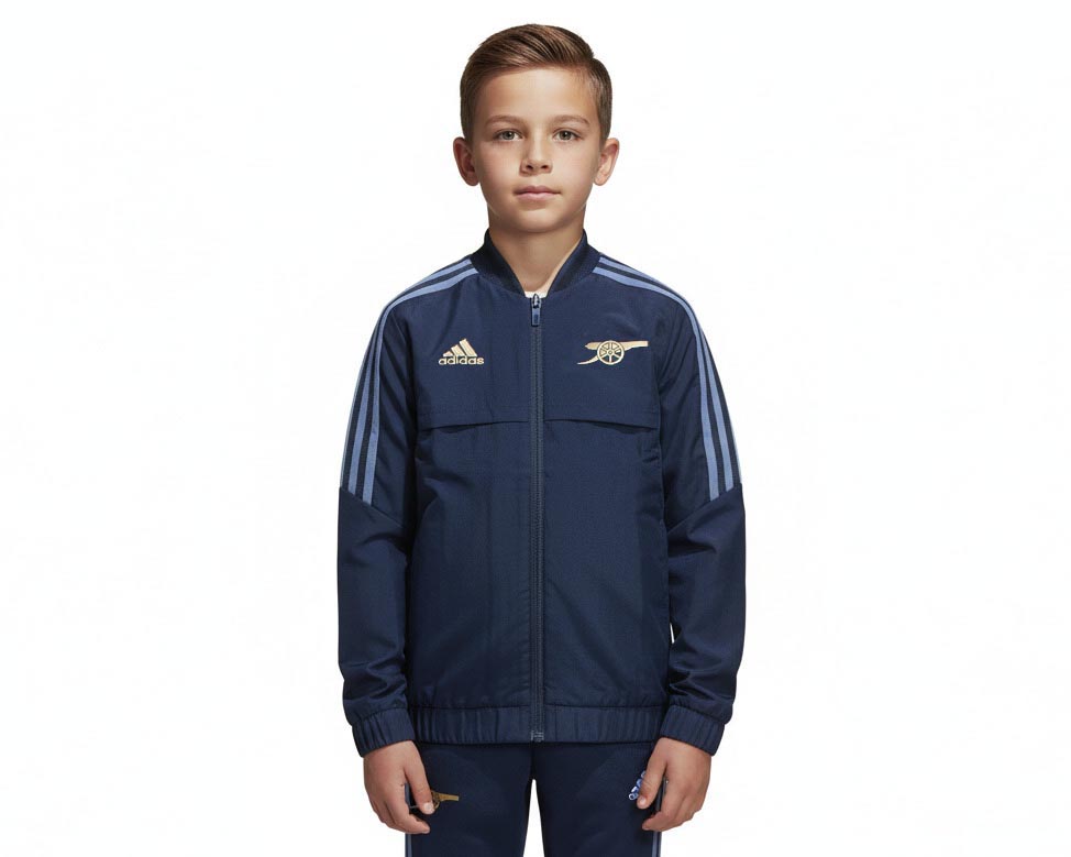 Arsenal London Trainingsjacke Kinder Adidas 2022/23 Carbon Dunkelgrau