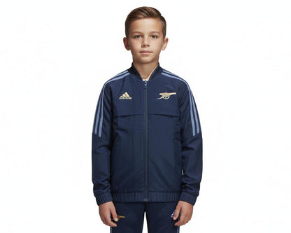 Arsenal London Trainingsjacke Kinder Adidas 2022/23 Carbon Dunkelgrau