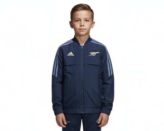 Arsenal London Trainingsjacke Kinder Adidas 2022/23 Carbon Dunkelgrau