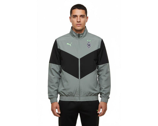 Borussia Mönchengladbach Pre-Match Trainingsjacke Puma 2021/22 mit eingesticktem Vereinswappen