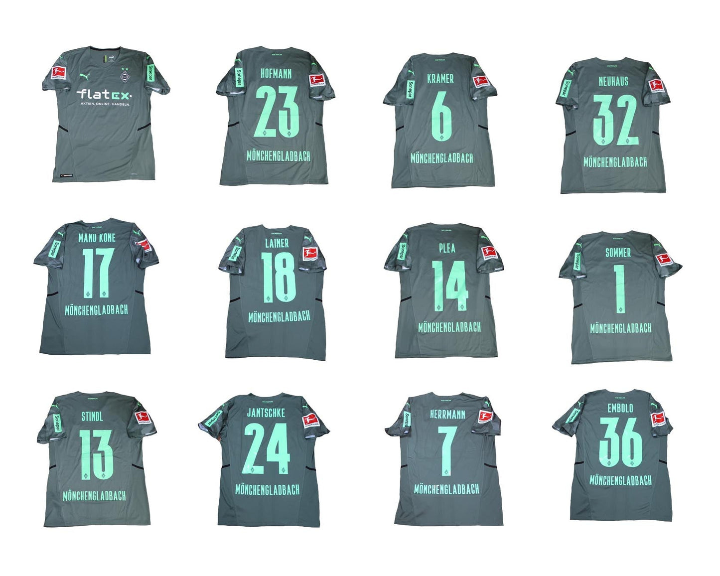 Gladbach Auswärtstrikot 2021/22 Spieleredition mit Bundesliga Ärmelpatch