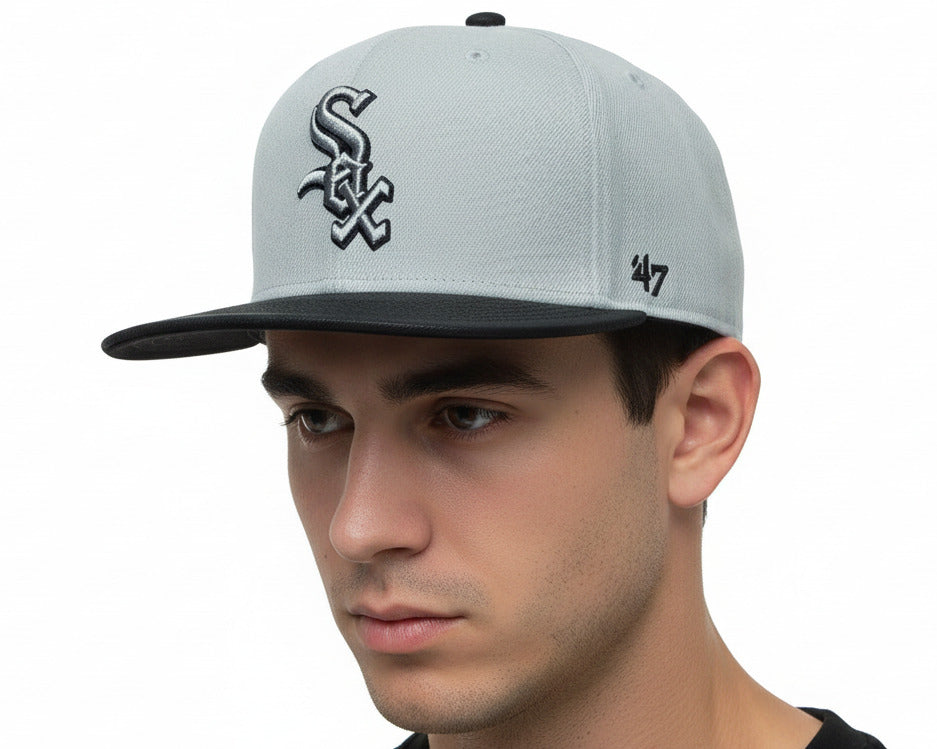 Chicago White Sox MLB Snapback Cap Riverside Captain ’47 Brand mit eingesticktem Teamlogo