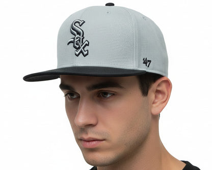 Chicago White Sox MLB Snapback Cap Riverside Captain ’47 Brand mit eingesticktem Teamlogo