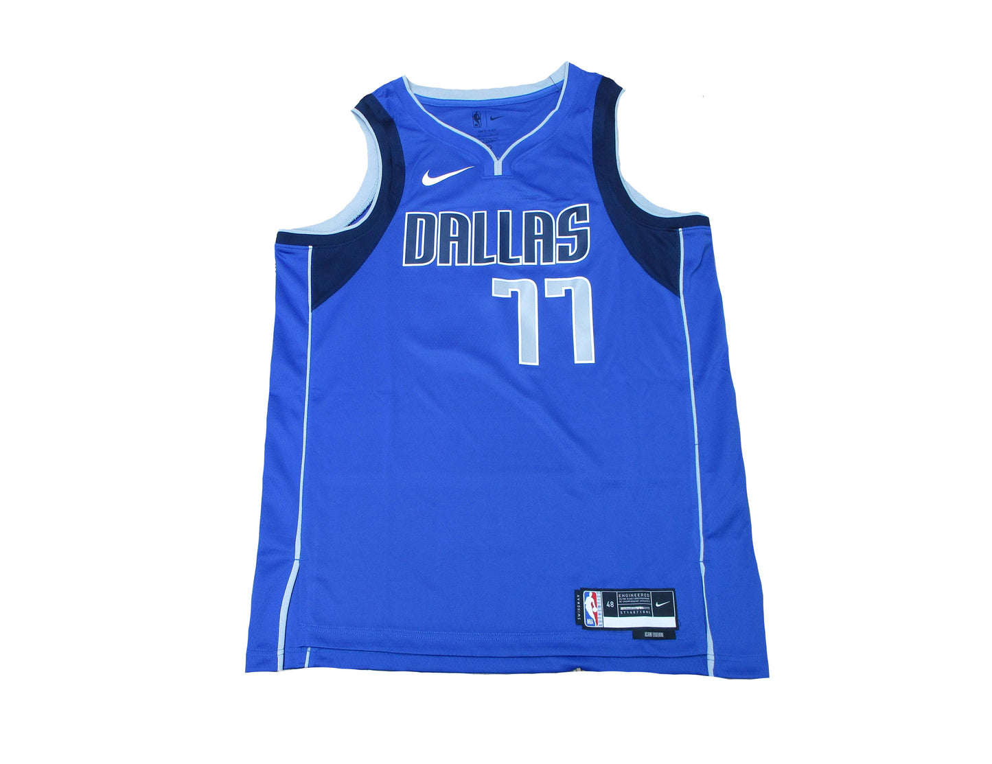 Dallas Mavericks Luka Dončić Nike Swingman Icon Edition Basketball Trikot DN2002-480 Vorderansicht