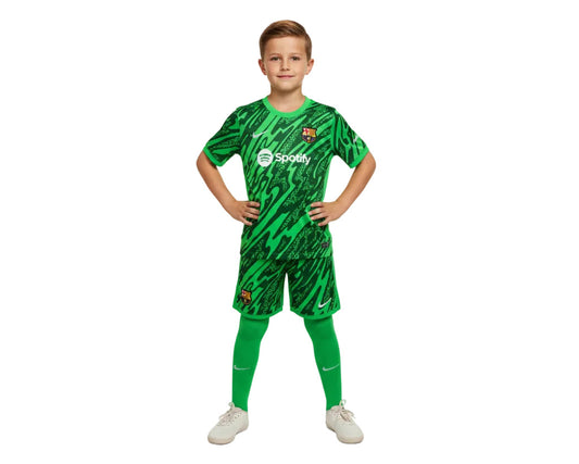 FC Barcelona Minikit Trikot Set Kindergröße Torwart Nike 2024/25