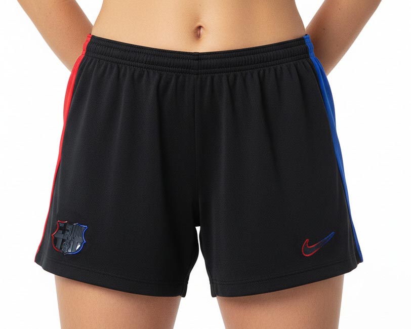 FC Barcelona Trikothose Damen Away 2024 2025 Nike schwarz mit Wappen