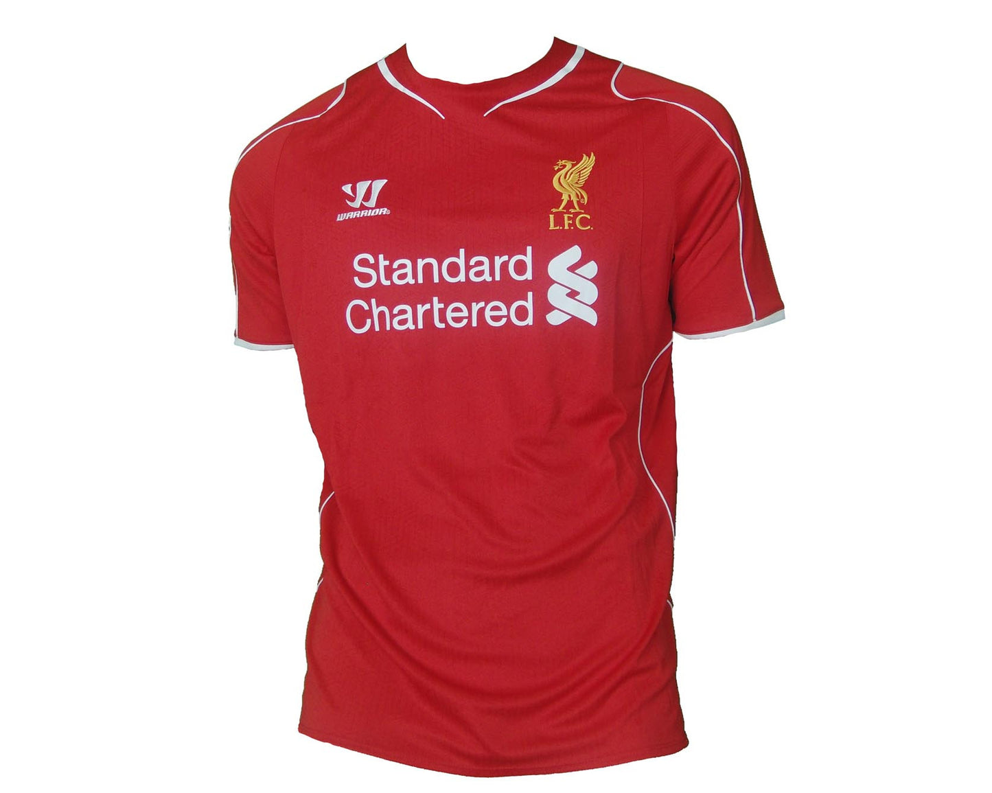 FC Liverpool Trikot XL Herren 2014 2015 Home Warrior rot mit eingesticktem Wappen