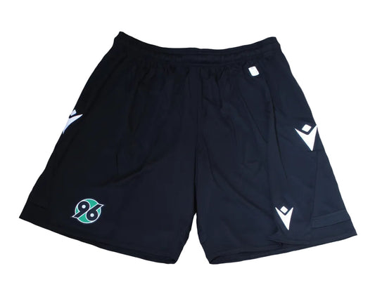 Hannover 96 Shorts Home 2022/23 Herren von Macron – offizielle Fanartikel, eingesticktes Wappen