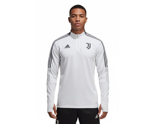 Juventus Turin Trainingstop Sweatshirt 1/4 Zip 2021/22 Adidas Herren weiss