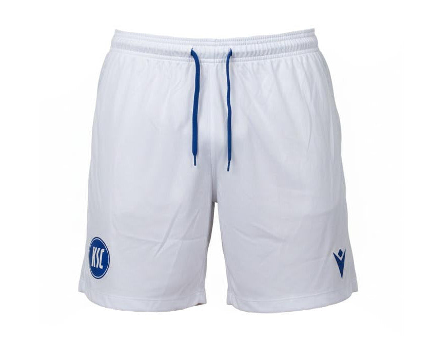 Karlsruher SC Away Shorts 2023/24 von Macron mit aufgummiertem Vereinswappen
