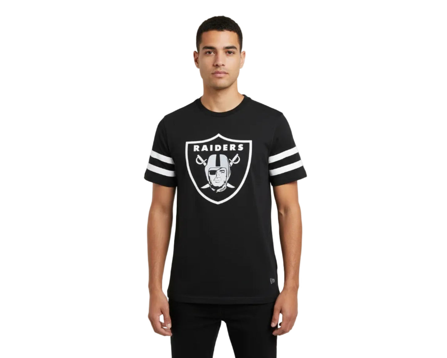 Las Vegas Raiders T-Shirt Herren New Era NFL Fan Shirt aus Baumwolle mit Logo Siebdruck