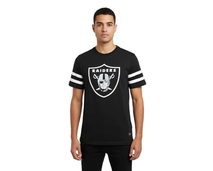 Las Vegas Raiders T-Shirt Herren New Era NFL Fan Shirt aus Baumwolle mit Logo Siebdruck