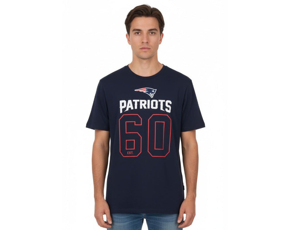New England Patriots T-Shirt Herren New Era NFL Fan Shirt aus Baumwolle mit Logo Siebdruck