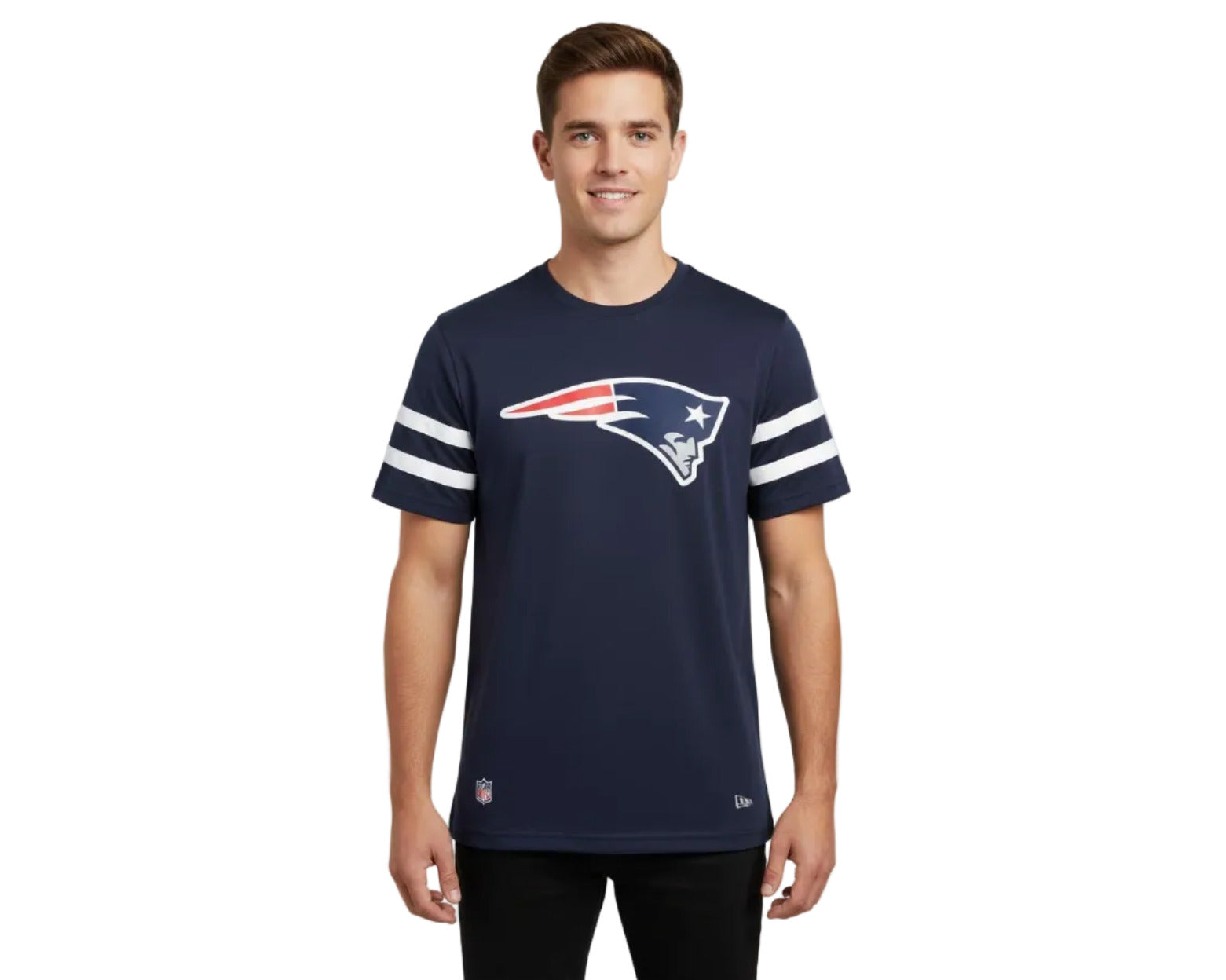 New England Patriots T-Shirt Herren New Era NFL Fan Shirt aus Baumwolle mit Logo Siebdruck