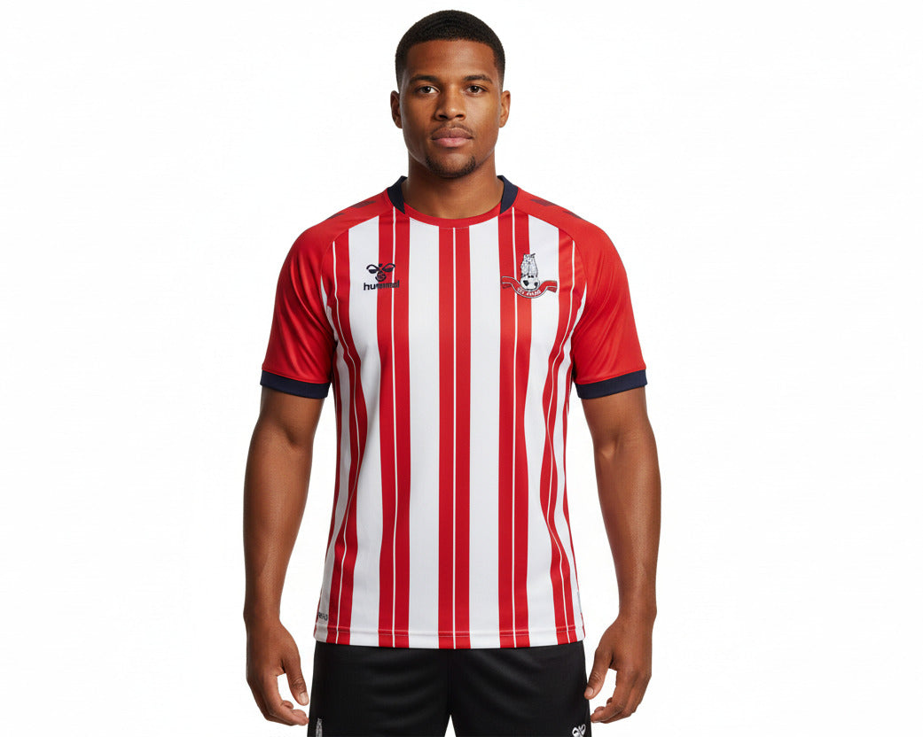 Oldham Athletic FC Away Trikot 2020/21 von Hummel – Herren Fußballtrikot Größe M – Neu mit Etikett