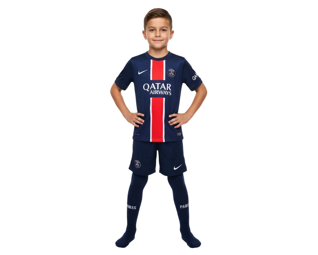 Paris Saint-Germain Minikit Kinder Home 2024/25 Nike Trikot Set mit Hose und Socken